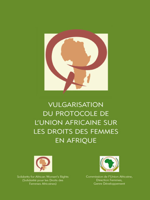 Title details for Vulgarisation du Protocole de l'Union Africaine sur les droits des femmes en Afrique by Firoze Manji - Available